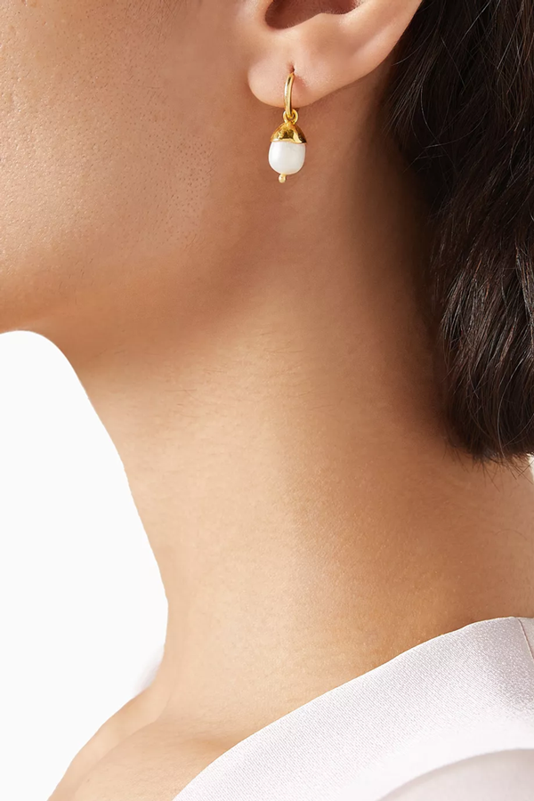 Perla Hoop Earrings